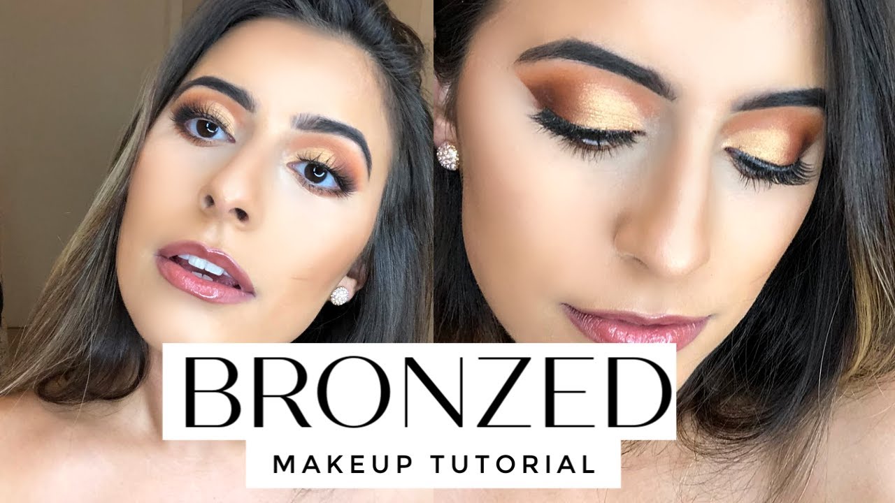 Golden Bronze Full Glam Makeup Tutorial Youtube
