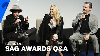 Landman | SAG Awards Q\u0026A with Billy Bob Thornton, Jon Hamm, and Ali Larter | Paramount+