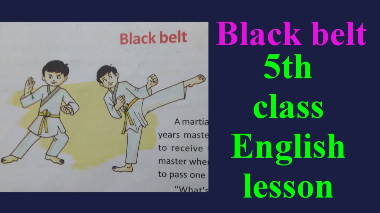 Black Belt English Lesson (A.P Syllabus) - YouTube