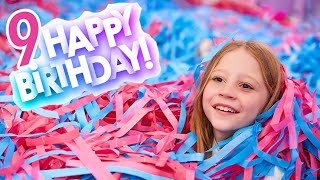 Nastya and her Birthday Party for 9 years