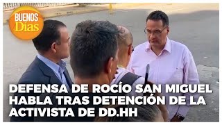 Defensa de Rocío San Miguel habla tras detención de la activista de DD.HH