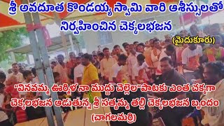 “వినవమ్మ ఊర్మిళ నా ముద్దు చెల్లెల”పాటకు చెక్కలభజన ఎంత చక్కగా ఆడుతున్న సత్యమ్మ తల్లి చెక్కలభజన బృందం