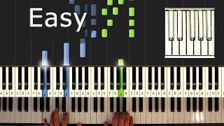 Silent Night - piano tutorial easy - how to play Silent Night (synthesia) - Christmas
