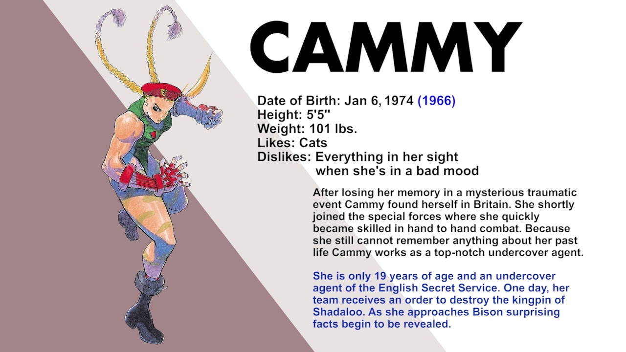 Super Street Fighter II Turbo - Cammy (Profile) - YouTube