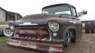 Dirty Turtle 57 Chevy Apache 3100 Dually Truck #bagged Lone Star Throwdown 2019 1957 Chevrolet