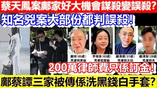 🔴蔡天鳳案鄺家好大機會謀殺變誤殺？200萬律師費只係訂金！鄺蔡譚三家被傳係洗錢白手套？知名兇案全部都判誤殺！｜CC字幕｜日更頻道