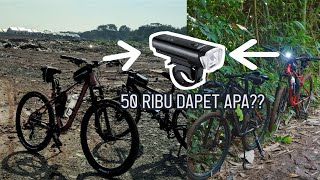 LAMPU SEPEDA 50 RIBUAN WORTH IT KAH??  | Review Lampu Sepeda Taffled XPG 350 Lumens