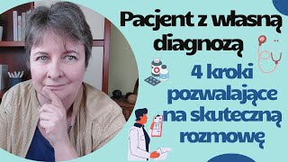 Pacjent z własną diagnozą: 4 kroki pozwalające na skuteczną  rozmowę.