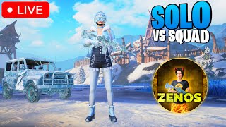 SOLO VS SQUAD NEW MODE ZENOS LIVE 🔥