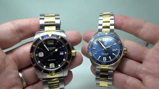 Which one to buy?  Tag Heuer Formula 1 or Longines Conquest?  41mm blue dial bi-metal quartz watches