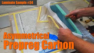 Laminate Sample #34: Asymmetric Prepreg Carbon Sheet