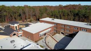 Drone footage of the new Austin Elementary School