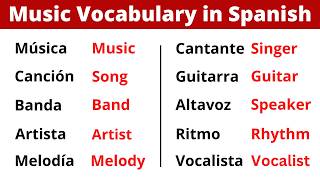 Learn Spanish: Music Vocabulary 🎶