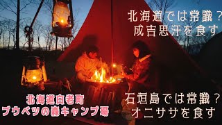 【北海道キャンプ】森の雰囲気がいい！二次燃焼の焚き火がエモい。しゃべらず静かにキャンプすればいいのに…？【ブウベツの森キャンプ場】