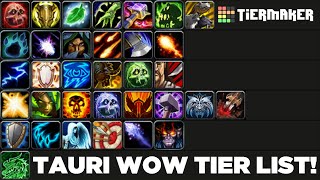 Tauri WoW (Mists of Pandaria) Class and Specialization Tier List!