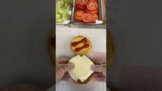 Bk POV: How the Burger King Italian royal crispy chicken sandwich is made #Short