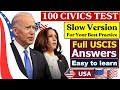 2024 random 100 civics questions and answers-U.S. citizenship interview I N400 Interview | uscis