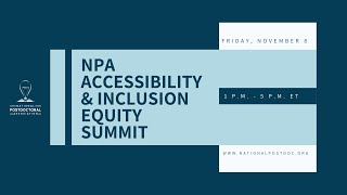 Accessibility & Inclusion Equity Summit: Panel 1