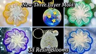 #557 Trying New Triple Layer 3d Resin Bloom With New Mold!