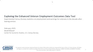 Exploring the Enhanced Veteran Employment Outcomes Data Tool