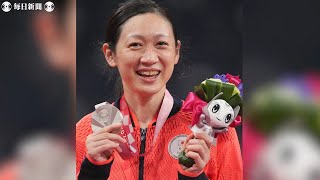 【スライドショー】鈴木亜弥子が銀メダル　新競技のパラバドミントン