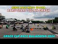 RACE PEMBALAP WANITA Crash Sampai Pingsan ! di GRACE CUP RACE Kota Balikpapan