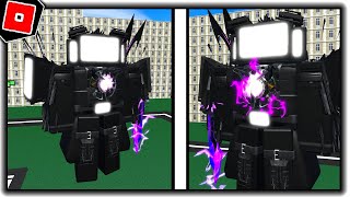 How to get UPGRADED TITAN TV MAN BADGE MORPH in ULTIMATE TOILET SIEGE DEFENSE - Roblox