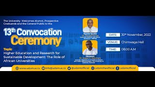 # LIVE: UDOM 13th CONVOCATION CEREMONY - NOVEMBER 30, 2022