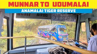 Munnar to Udumalpet KSRTC Bus Yathra Via Chinnar Wildlife Sanctuary and Marayoor