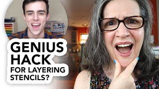 Testing out a genius layering stencil hack from Simon Hurley. Will it work?