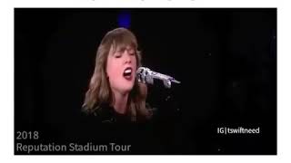 Taylor Swift Sparks Fly live 2011 Vs 2018
