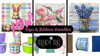 New Sign \u0026 Ribbon Bundles + Spring Products! | Trendy Tree Live Replay