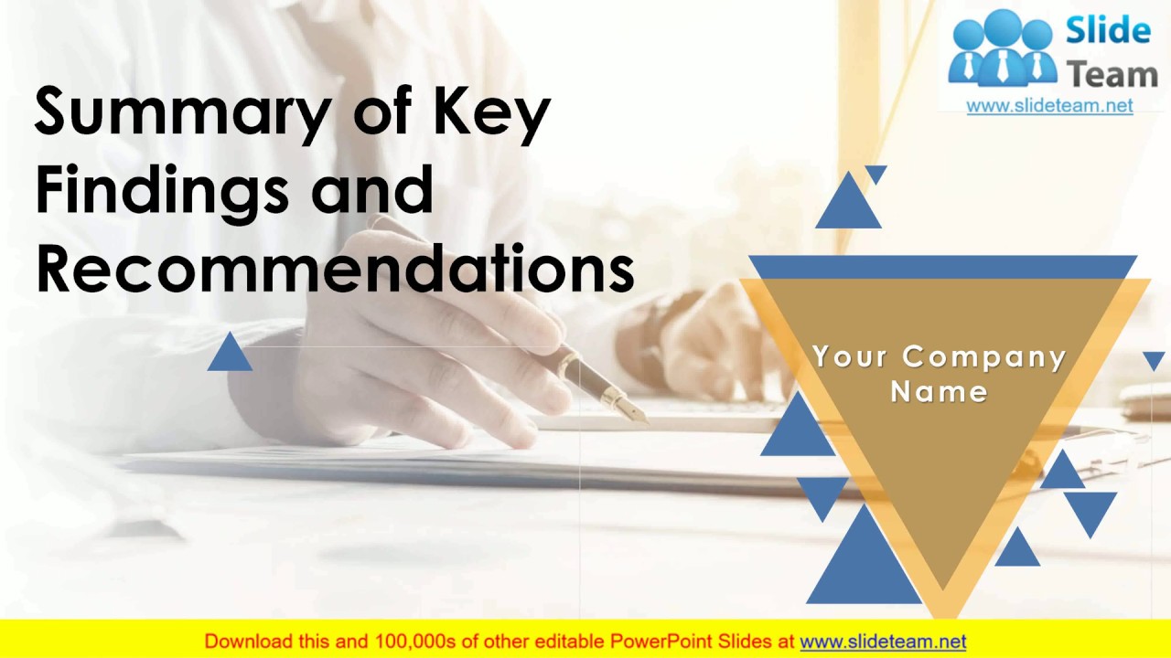 Summary Of Key Findings And Recommendations PowerPoint Presentation ...