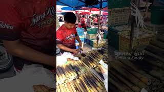 มาดูกัน‼️ วัยรุ่นสร้างตัว ขายข้าวหลามวันละ 900 กระบอก Thai Street food