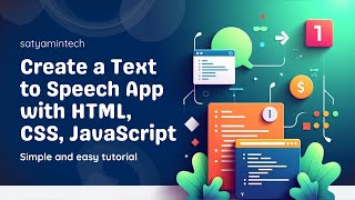 Build a Text to Speech App using HTML, CSS & JavaScript | SpeechSynthesis API Explained | #coding