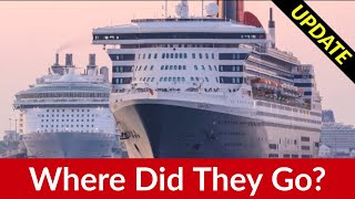 Where were all the EMPTY cruise ships? Long term parking for hundreds of cruise ships!