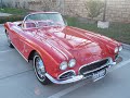 SOLD 1962 Roman Red Corvette Convertible 327 340hp