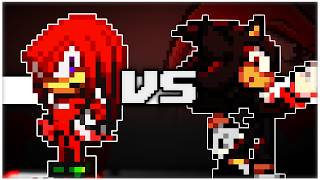 Knuckles Vs Shadow - Short Sonic Sprite Animation Animated by 𝔻𝟛𝔽!ℕ𝕋𝕐