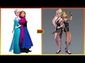 Frozen: Elsa Anna Frozen Glow Up Into Bad Girl - Disney Princesses Transformation