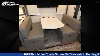 Magnificent 2025 Thor Motor Coach Outlaw Toy Hauler RV For Sale in Huntley, IL | RVUSA.com