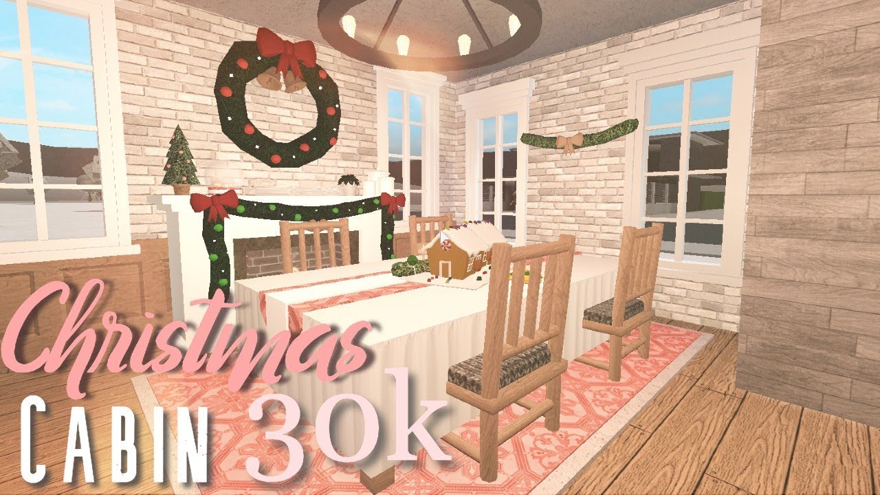 Bloxburg House Build | Christmas Cabin | Roblox - YouTube