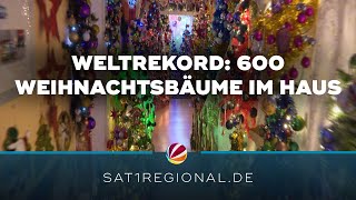 Weltrekord: 600 Weihnachtsbäume in einem Haus