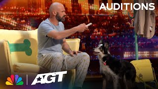 Adrian Stoica & Hurricane deliver heartwarming moments and ADORABLE tricks | Auditions | AGT 2023