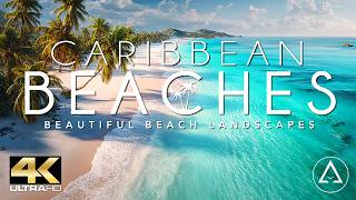 Caribbean Beaches Aerial Journey in 4K | Chill Island Vibes