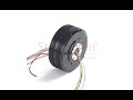 PM120 BLDC Motor with Slip Ring and Encoder for Robot Arm Joint Hub Wheel Motor