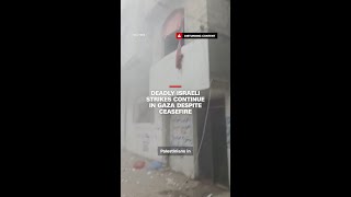 Deadly Israeli strikes continue in Gaza despite ceasefire