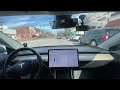 tesla fsd 12.6.4 on hw3 avoids hitting a women in the road