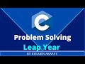 leap year program in c using logical operators. algorithm and flowchart problem-solving in c