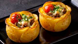 I'll never fry potatoes again! This simple potato & ground beef dish will impress everyone!🔝