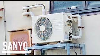 【SANYO】三洋製冷凍機室外機（稼働中）SANYO old  refrigerator unit